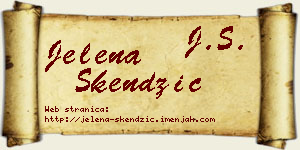 Jelena Skendžić vizit kartica